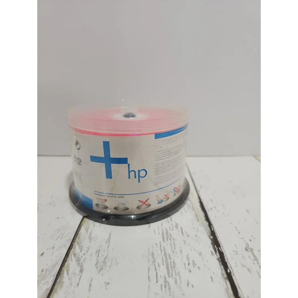 New, HP invent, HP DVD-R, 16X 4.7 GB, 120 min, 50 pack. Sealed.